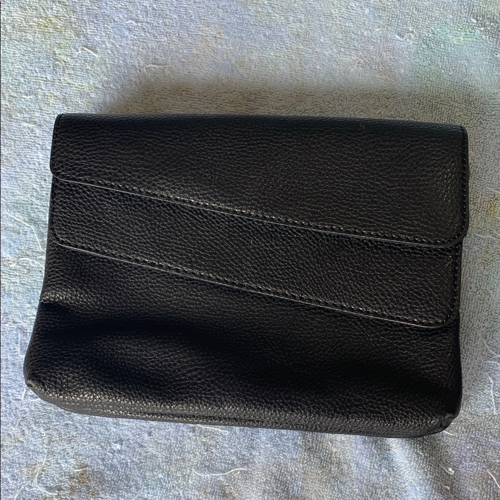 Black Leather Clutch